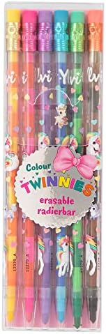Depesche 12279 Ylvi Colour Twinnies 6 Buntstifte Je 2 Farben Mit Radierer