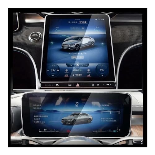 Verre trempé pour écran voiture Benz EQE 350 anti-rayures et tactile