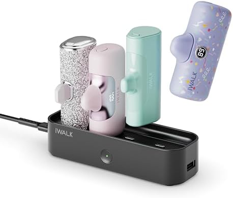 iWALK Laddningsstation för bärbar laddare 4 500 mAh, 4 800 mAh, 5...