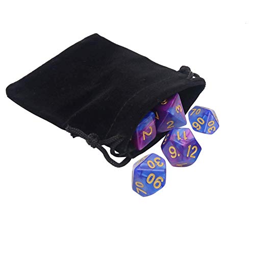 Yimochi 5 Sizes Velvet Gift Bags Drawstring Jewelry Pouches Candy Bags Wedding Favors, 2Pcs Each Size #TOP3