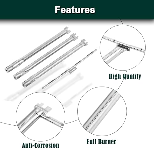 Spirit E-310 Grill Replacement Parts for Weber Spirit E310 Natural Gas Grill Parts 3 Burner Spirit 2 300 Series Spirit II E-310 GS4 Spirit E-330 E330 310 7636 Flavorizer Bars 68950 Burner Tube Kit - Thumbnail 6