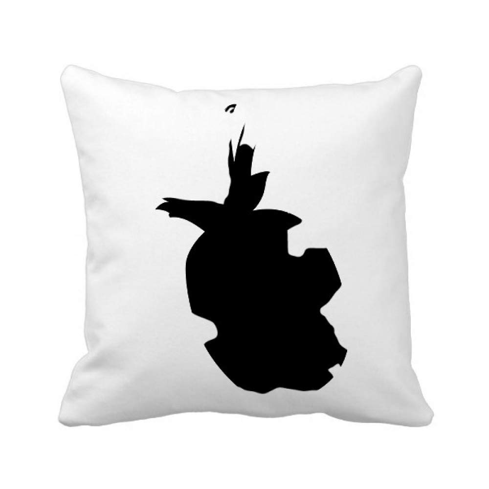 Ananas coussin carré danse duo art pour un salon moderne et cosy