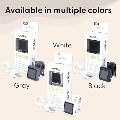 Kala Klipz Rechargeable Chromatic Clip-On Tuner for Guitar, Bass, Violin, and Ukulele, Long Battery Life, Fast and Accurate Tuning