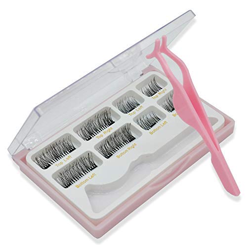 Nieeweiy 8pcs Magnetic Eyelashes-0.2mm Ultra Thin Magnet-Lightweight & Easy to Wear-Best 3D Reusable Eyelashes Extensions
