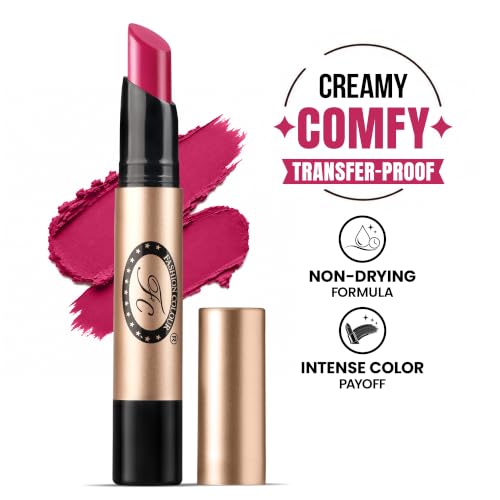 Image of Fashion Colour Supreme Lasting Honey Lip Non Transfer Lipstick 2.6g | Lipstick For Women | Available in 18 Super Creamy Shades | (305-Fuchsia, 2.6g)