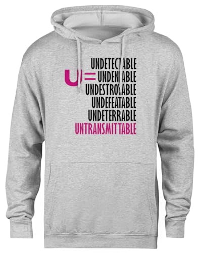 Pull à capuche gris unisexe U=U sweat-shirt streetwear minimaliste non-genré
