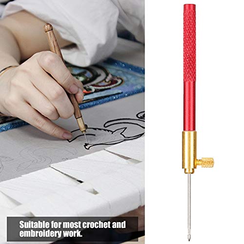 Image of Embroidery Kit, DIY Craft Embroidery Beading Crochet Non‑Slip Ergonomic for Hand‑Made Crafts for Embroidery Beading(Aluminum French Embroidery Needles)
