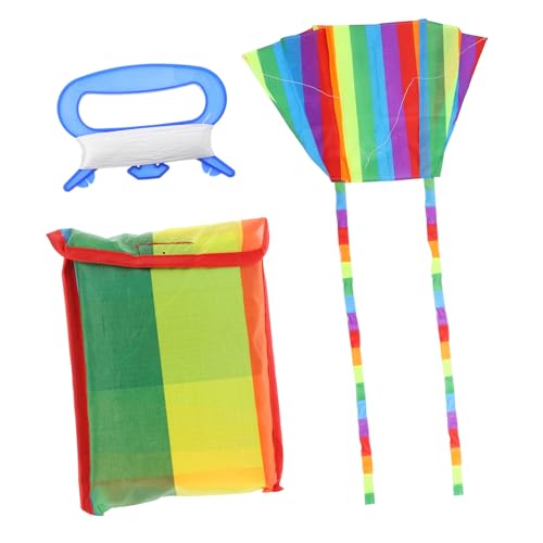 ORFOFE 1 Set Long Tail Kites for Easy to Fly Outdoor Fun Cartoon Design for Family Activities Games