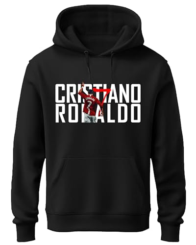 Image of Khakey Boys Hoodie - Stylish Printed Sweatshirt with Cristiano Ronaldo Design | Casual Wear for Kids & Teens