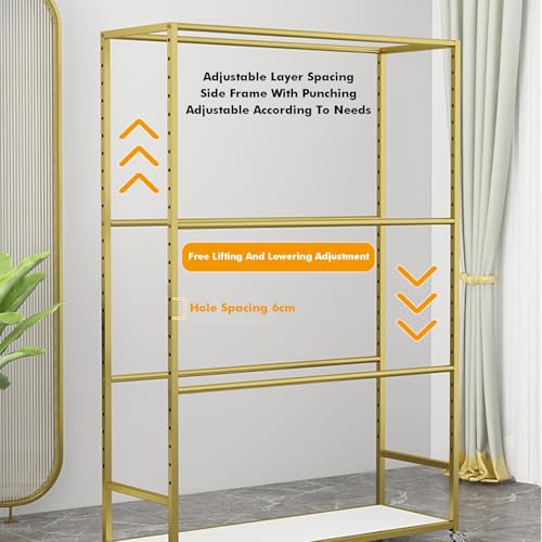 Estante para rollos de tela de 4 capas, organizador comercial de acero con ruedas 4