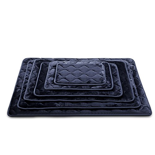 Image of Hero Dog Dog Bed Mat Washable - Soft Fleece Crate Pad - Anti-Slip Matress For Small Medium Large Pets (Grey Xl) By Herodog