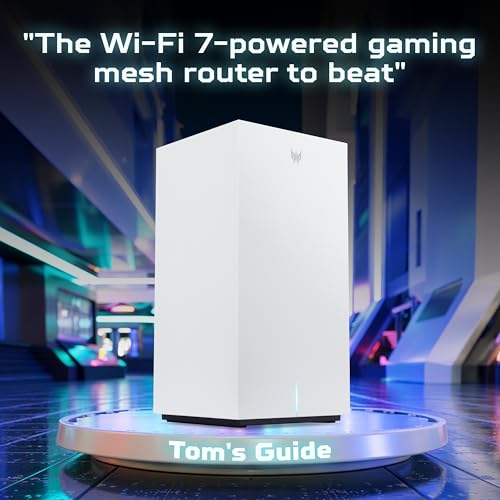 Router WiFi Predator Connect T7, WiFi 7, fino a 5.7 Gbps, Latenza 1 ms, Compatibile con Intel® Killer™ Prioritization Engine, Sistema Mesh - Router - Immagine 1