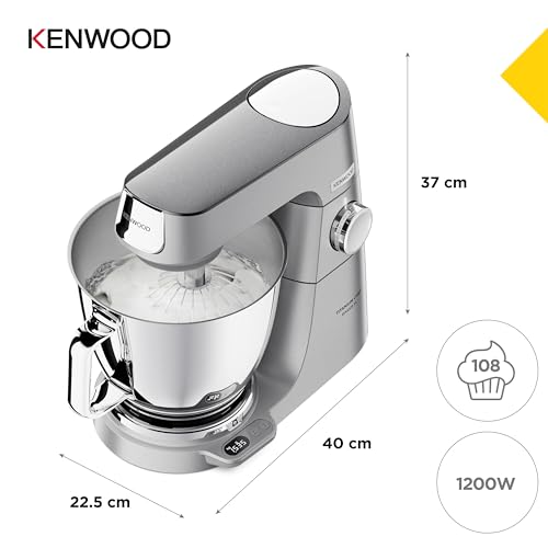 Kenwood Titanium Chef Baker XL - Küchenmaschine 1200W 7L+5L Silber – Ansicht 5