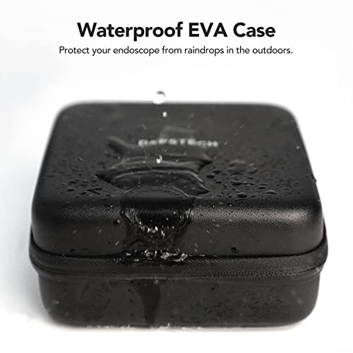 DEPSTECH Original Endoscope Case, Wireless Borescope Carrying Bag WiFi & USB Scope Cameras, Upgraded Large-Capacity Hardshell Case, Compatible with 4.3" Inspection Camera DS300, Black - Thumbnail 6