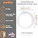 Sunlite FCL30/50K T9 Round Fluorescent Circline Lamp, 30 Watts, 1800 Lumens, 5000K Daylight, 10000 Rated Hours, RoHS Compliant, G10Q 4-Pin Base, 1 Pack