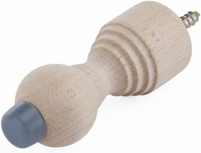 Renovators Supply Manufacturing Door Stoppers 3 3/16 in. Wall Mount Victorian Unfinished Maple Wood Door Bumper Stops Pack of 3