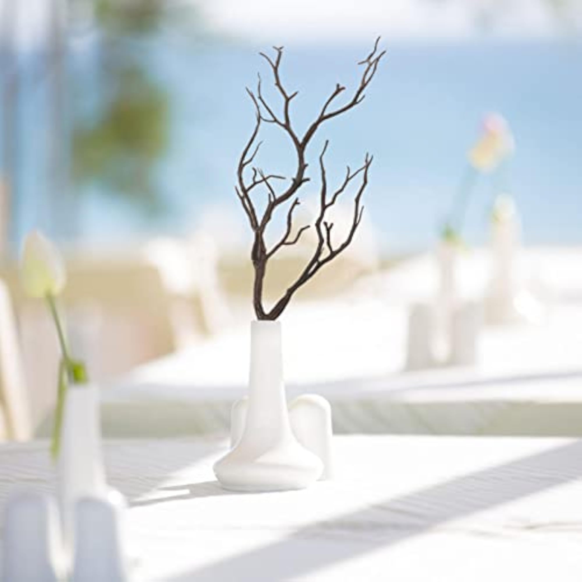 Artificial Tree Branches 4pcs Brown Plastic Rustic