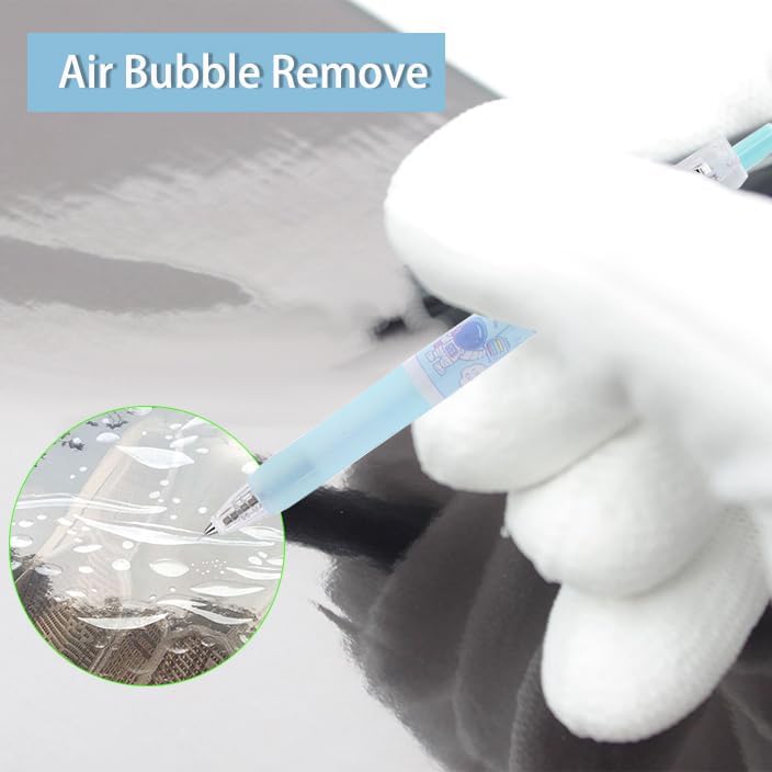 Miniatura 3 de Herramienta de deshierbe de 6 piezas para vinilo, bolígrafo de deshierbe de liberación de aire de precisión, bolígrafo de vinilo de pinpen rápido,