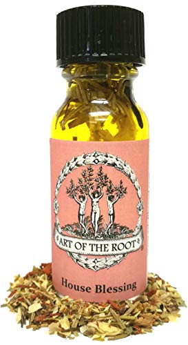 House Blessing Oil 1/2 oz | Handmade with Herbs & Essential Oils | Home Blessing & Good Fortune Rituals | Hoodoo Voodoo Wicca Pagan Santeria