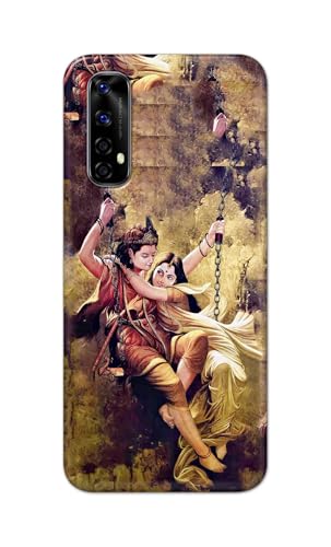 Image of Printed Hard Back Cover for Realme 7 Back Cover (Radha Krishna Love -J1) -190724(EA)