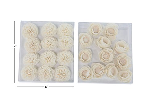 Sola flower blanca Deco 79 para centros de mesa de salon modernos 6