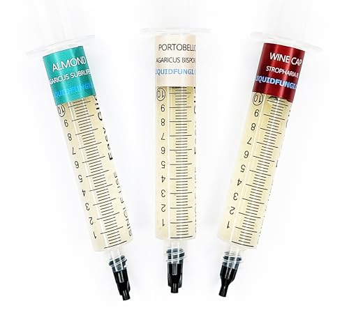 Liquid Culture Syringe 3 Pack - Compost Mushroom Mycology Starter