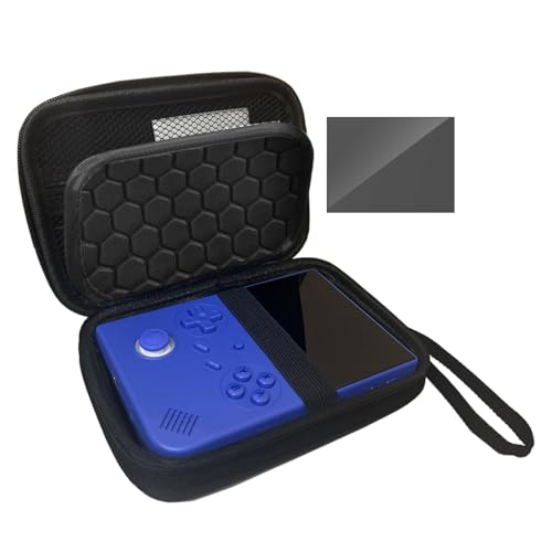 Xmaspanda Carrying Case with Screen Protector for RG40XXV Handheld Game Console, RG40XXV Portable Storage Bag, Retro Game Console Carrying Bag RG40XX V Travel Case Black