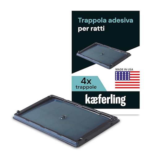Catchmaster Trappola per Ratti 4X | Piastra Adesiva Versatile per Ratti | Soluzione Efficace per Interni ed Esterni | Prodotto di Alta qualità per Eliminare i Roditori