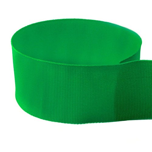 USA | American Made 1-3/8 Emerald Green Solid Grosgrain Ribbon - 100 Yards - (Multiple Widths & Yardages Available)