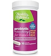 Women’s Probiotic + Prebiotic with Cranberry - 6 Billion CFU, 4-Strain Prebiotic Probiotic Women ...