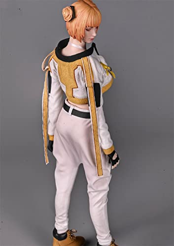 Hiplay 1/6 Scale 12 Inches Female Figure Doll, Handmade Costume, Bra+Coat+Pants Outfit Set For Phicen,Tbleague Jiaou Action Figure Satz13(White) #TOP1