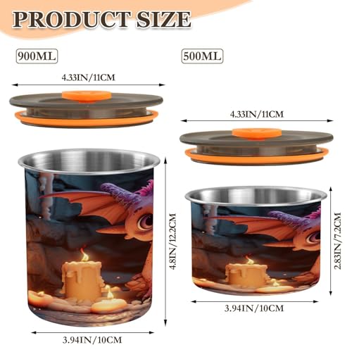 Contenedor al vacío para café Qilmy acero inox 17oz miniatura 3
