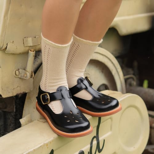 Image of Felix & Flora Toddler Little Girl Mary Jane Dress Shoes - Ballet Flats for Girl Party School Shoes