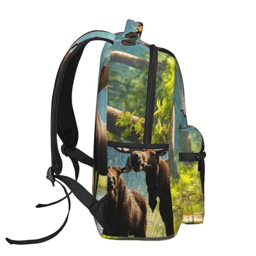 Mochila de oso y ciervo cómoda que soluciona el peso diario 3