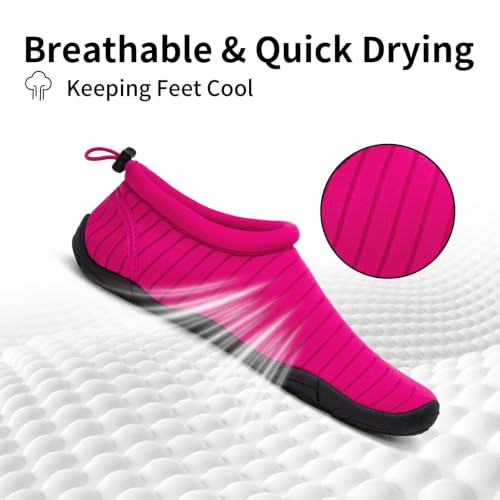 Image of Mishansha Womens Barefoot Water Shoes Wide Toe Box Swim Shoes Quick Dry Non Slip