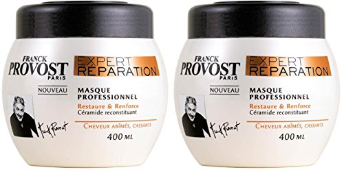 FRANCK PROVOST - Expert Réparation+ Masque Professionnel Répare & Renforce - 400 ml - Lot de 2