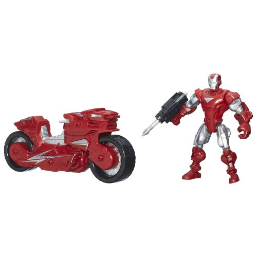 Marvel Super Hero Mashers Iron Man Figure with Hotshot Hot Rod Vehicle