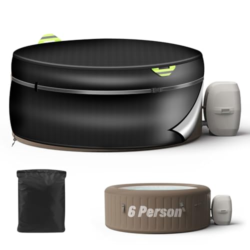 Gemsaya Housse de protection ronde pour jacuzzi 220 ×...