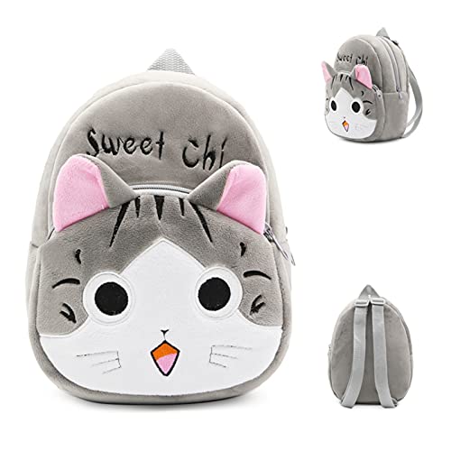 LINLIN 1-3 Ans Belles Peluches Sacs à Dos Peluche Dessin animé Chi's Chat Peluche Peluche Peluche Sac à Dos Sac à Dos Kindergarten Sac à Dos pour Enfants Enfants Filles Sally