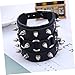 LIFKOME 2pcs Elegant Mens Bracelet Spikes Punk Decor for Leather Wristband Fashion Present