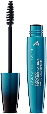 Manhattan Volcano Mascara Waterproof, wodoodporny tusz do rzęs zapewnia niezrównaną objętość i maksymalną definicję koloru rzęs, kolor czarny 1010N, 1 x 10 ml