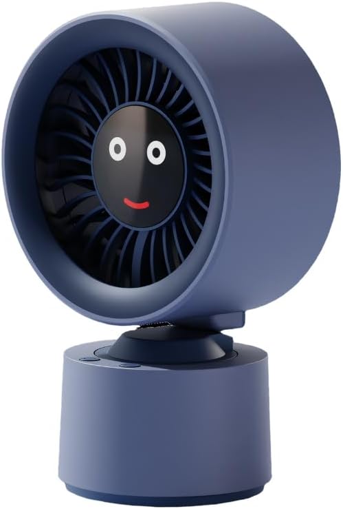 Happy Look Desktop Fan With 3600mAh electricity source And Digital Display For Office Home Use