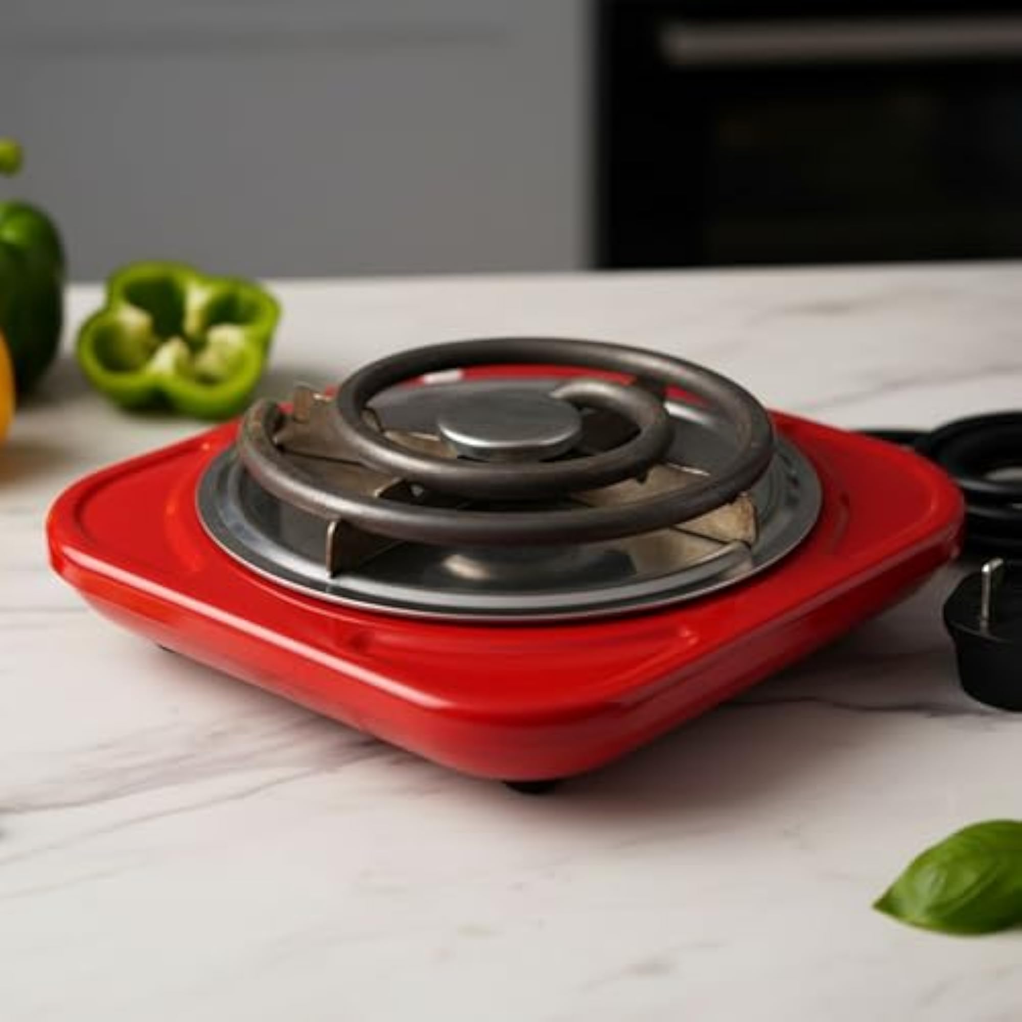 500W Portable Electric Single Burner Hot Plate with Fast Heating