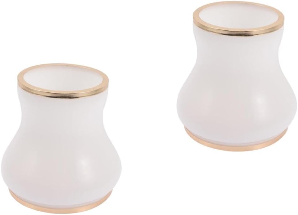 POPETPOP 2pcs Small Glass Lamp Shade Cover for Indoor Lighting Elegant Replacement Light Fixture for Ceiling Wall and Table Lamps Creates Warm Atmosphere Glass Material