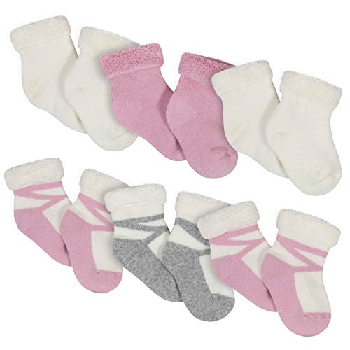 Image of Gerber Unisex-Baby Newborn 6 Pack Cozy Designer Socks