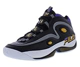 Fila Men's Grant-Hill-3 Sneakers Black/Gold Fuse/Electric Purple Sz. 9.5