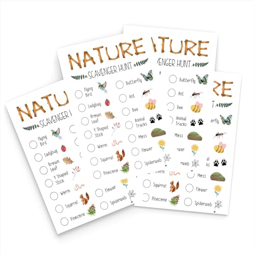 Nature Scavenger Hunt Games for, Scavenger Hunt Cards, Scavenger ...