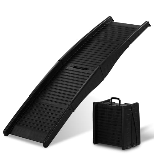 Rampe pour Chien Pliable, Rampe Voiture Tripliable Portable et Légère pour Voitures, Camions et SUV - 150 × 40 cm