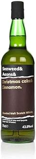 Seaweed & Aeons & Christmas Cake & Cinnamon Whisky, 70cl - 43.8% ABV Premium Blended Whisky - 50/50 Blend of Islay and Speyside Single Malt Scotch Whiskies