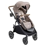 Joie Baby, Ginger™ DLX 4‑in‑1 Pramette Stroller, All‑Terrain Baby Stroller with Convertible Seat, Lie‑Flat Pram Mode (Mocha)